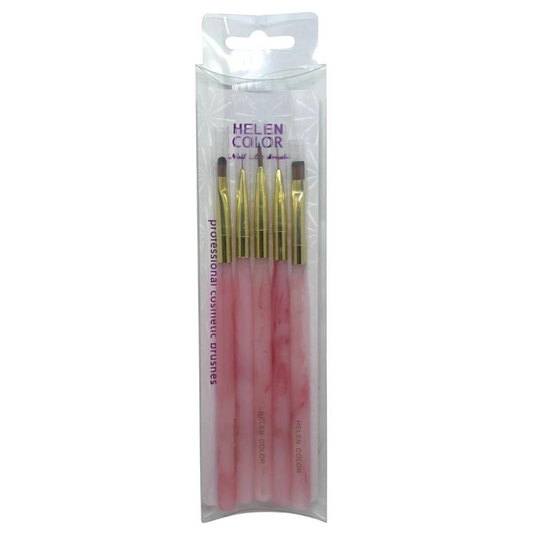 Pincel Kit Pincel Marmorizado Com 5 Helen Color RMJB-19