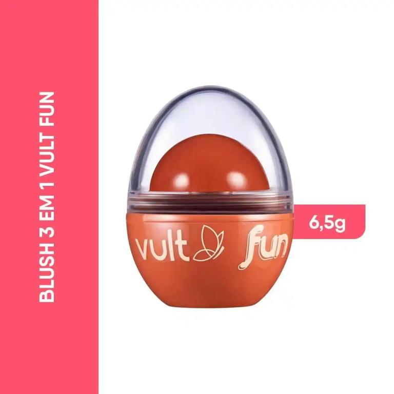 Vult Blush Fun 3 Em 1 - 6,5g Tom:1 - Bronza Natural