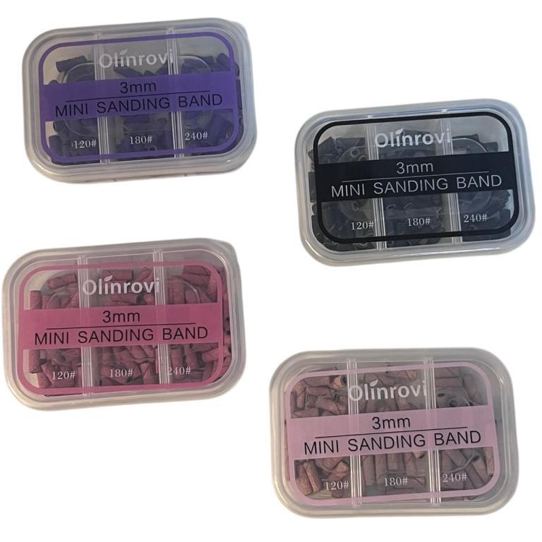 Refil Lixa Mandril Motor Unha Kit Gramatura - 120 - 180 - 240