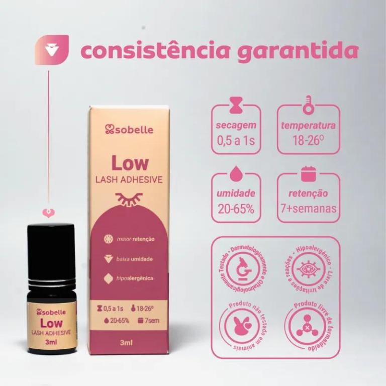 Cílios Cola Sobelle Low 3ml
