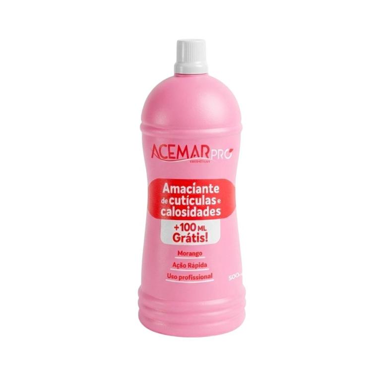 Acemar Amaciante De Cutículas e Calosidade - Morango 500ml