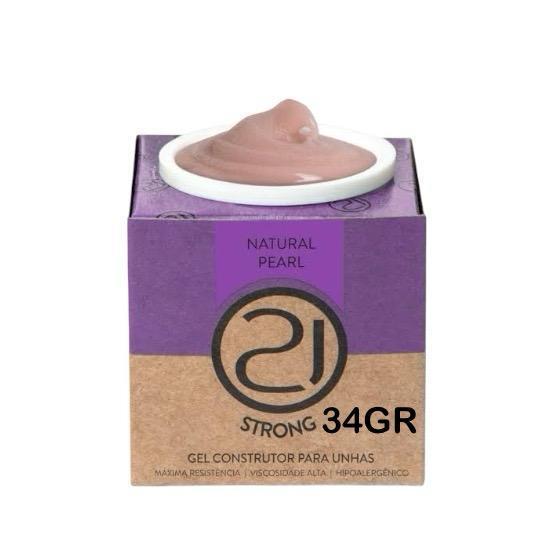 Nails 21 Gel Ecoline Strong Gel 34gr Cor:Natural Pearl