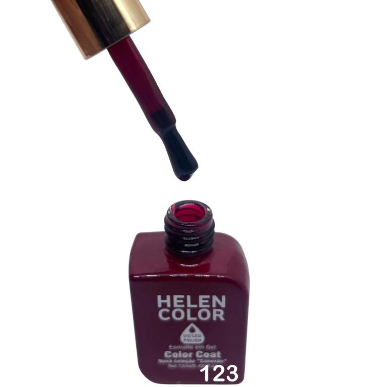 Esmalte Em Gel Helen Color Conexão 12ml Cor:123