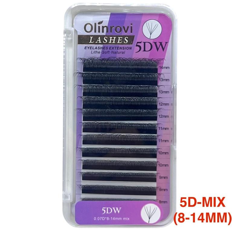 Cílios Olinrovi 5D 0.07d Tamanho Único Tamanho:0.07D (Mix 08-14)