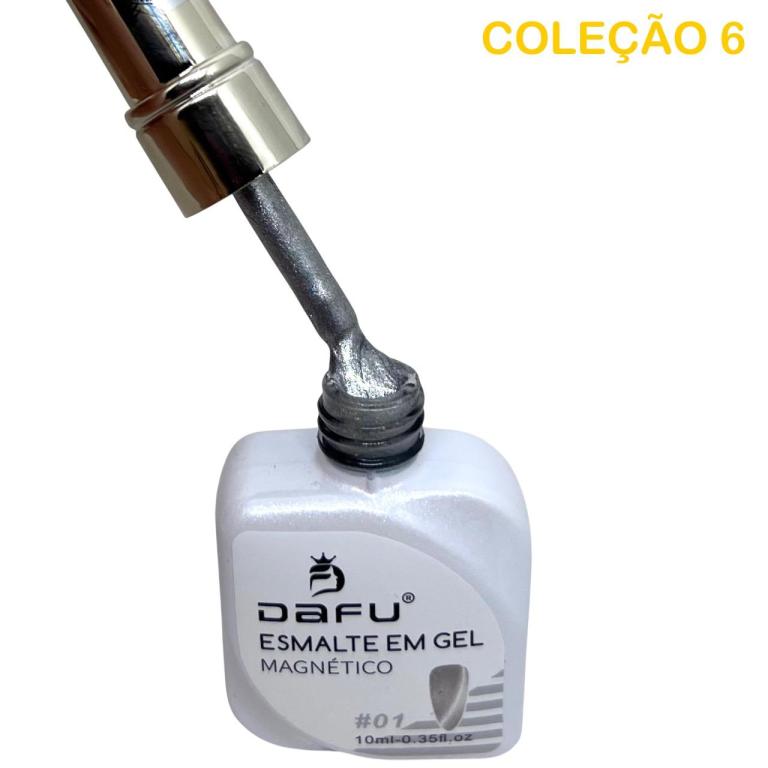 Esmalte Em Gel Dafu Magnético DF-01ESMG-6 10ml Cor:01