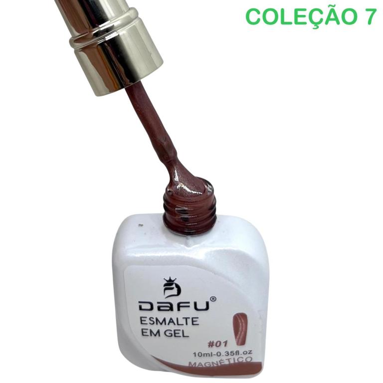 Esmalte Em Gel Dafu Magnético DF-01ESMG-7 10ml Cor:01