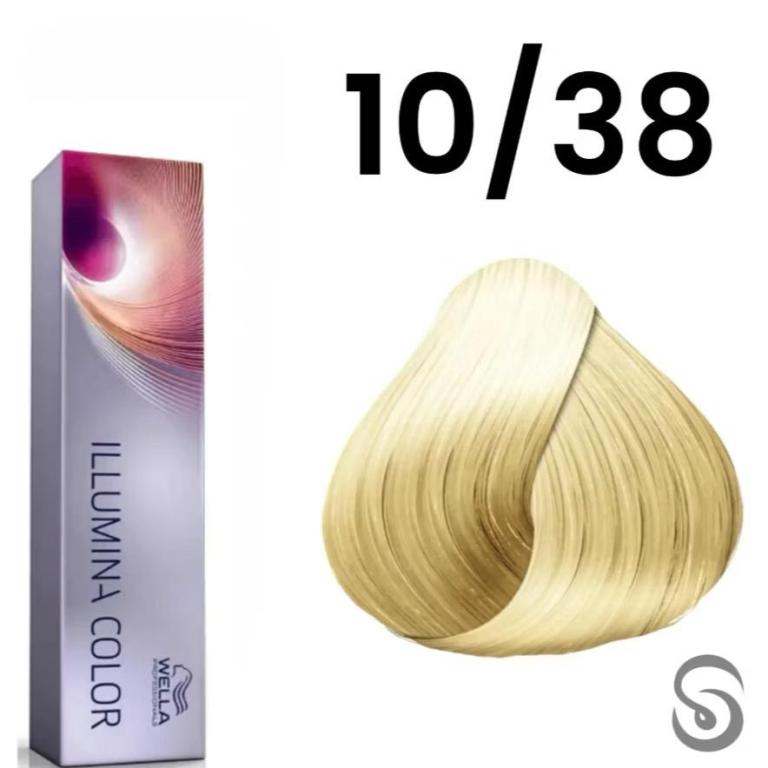 Wella Coloração Illumina Color 60ml Cor:10/38 Louro Claríssimo Dourado Pérola