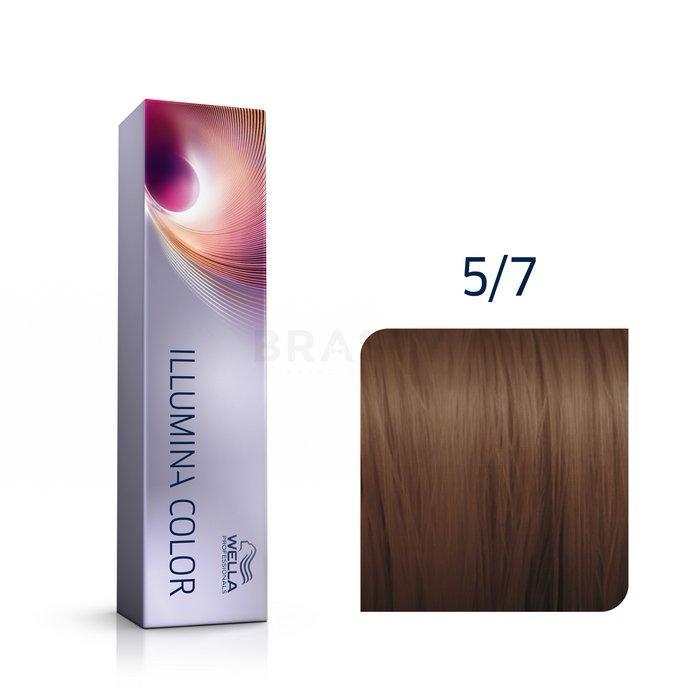 Wella Coloração Illumina Color 60ml Cor:5/7 Castanho Claro Marrom