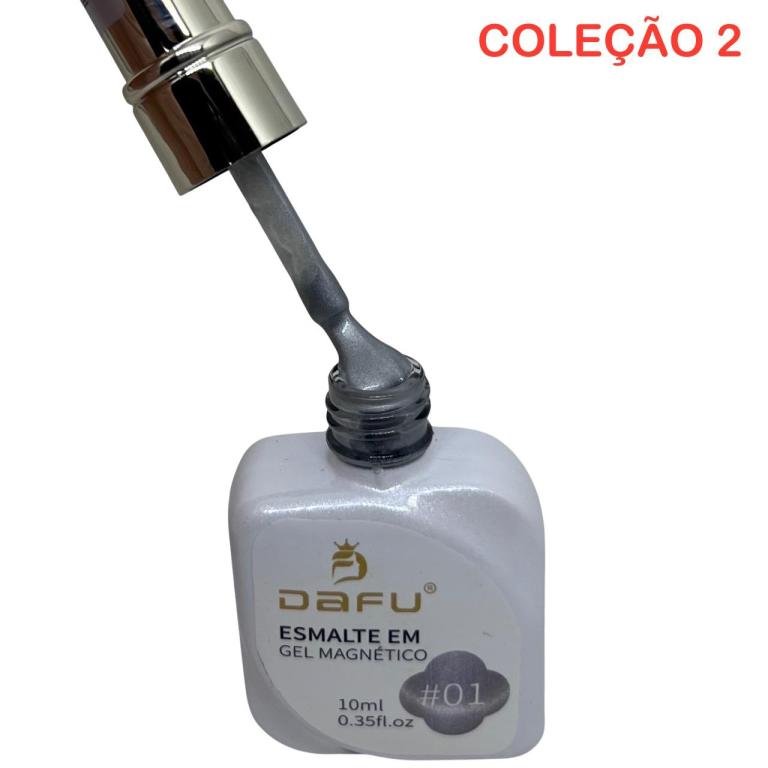 Esmalte Em Gel Dafu Magnético DF-01ESMG-2 10ml Cor:01