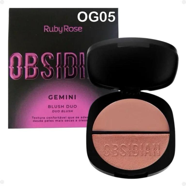 Ruby Rose Blush Duo Gemini Obsidian HB1000 Cor:OG05