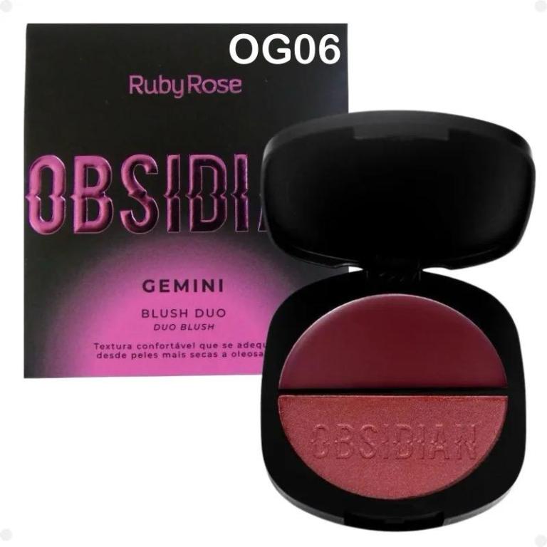 Ruby Rose Blush Duo Gemini Obsidian HB1000 Cor:OG06