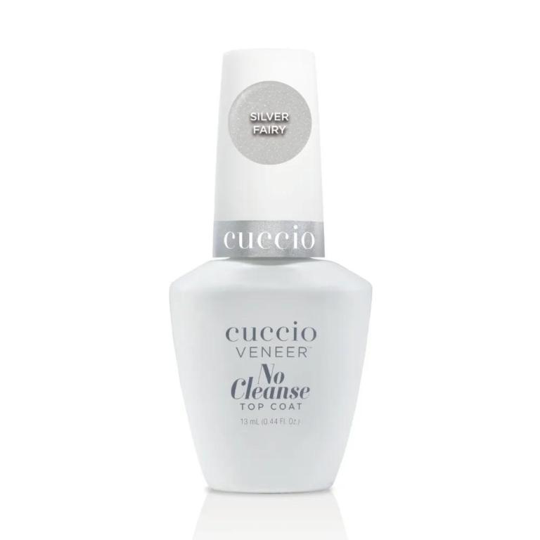 Cuccio Top Coat Glaze Glitter 13ml Cor:2 - Silver Fairy