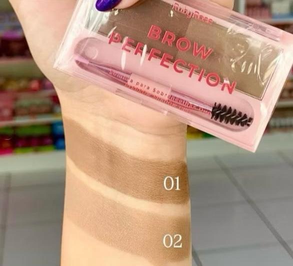 Ruby Rose Sombra Para Sobrancelhas Duo - E2501 Cor:DUO01