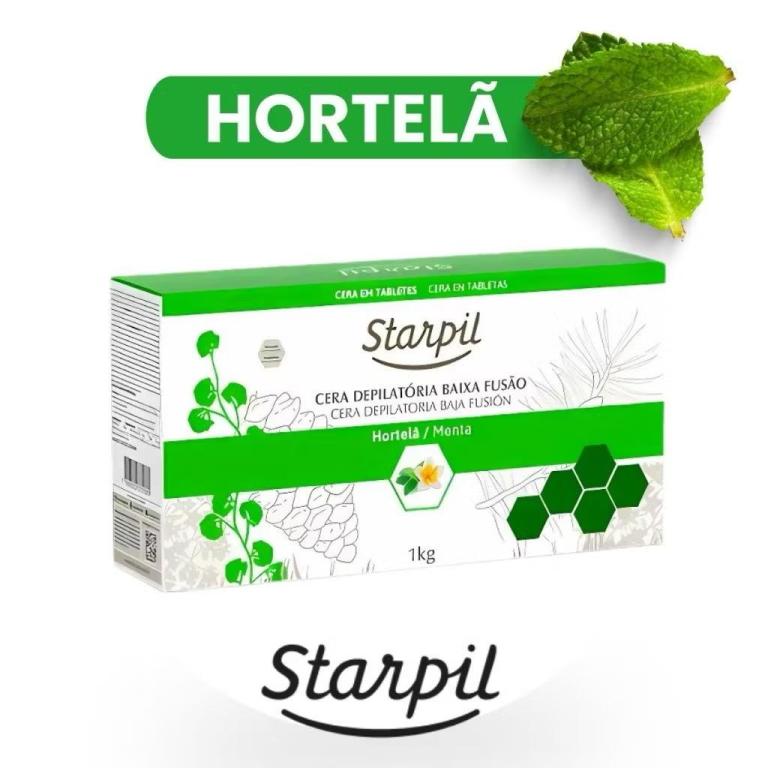 Starpil Cera Quente 1kg Essência:Hortela