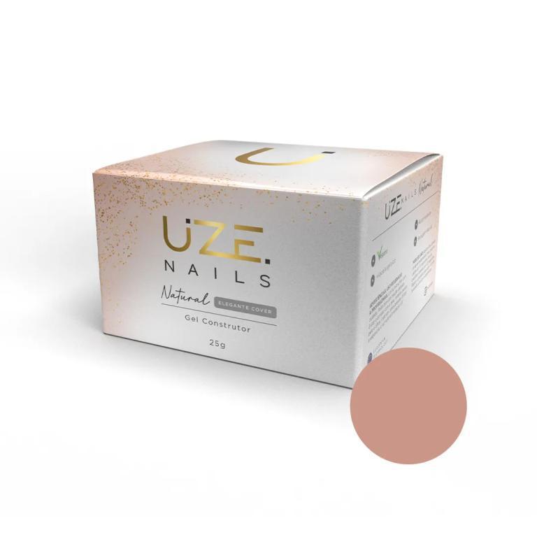 Uze Nails Gel Construtor Natural 25g Cores:2 - Elegante Cover