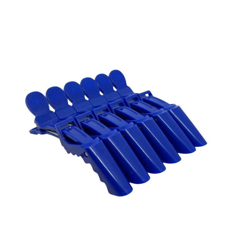 Presilha Prendedor Jacaré Clip C/6 Cor:3 - Azul
