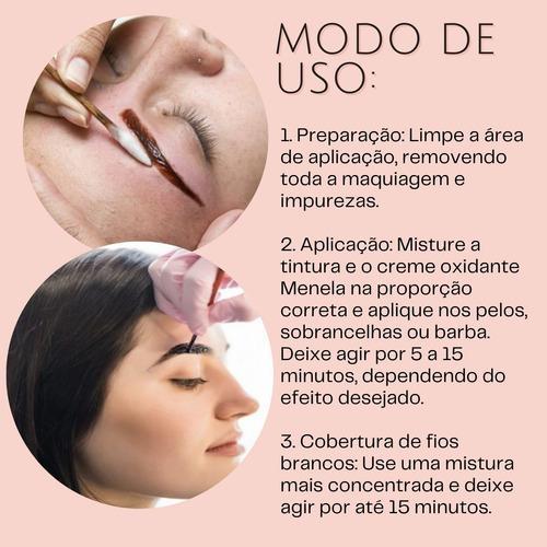 Menela Tintura Para Sobrancelha 20ml Cor:Castanho Natural