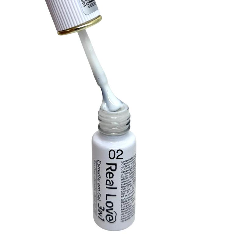 Esmalte Em Gel Real Love 3 In 1 Gel-47 Cor:02