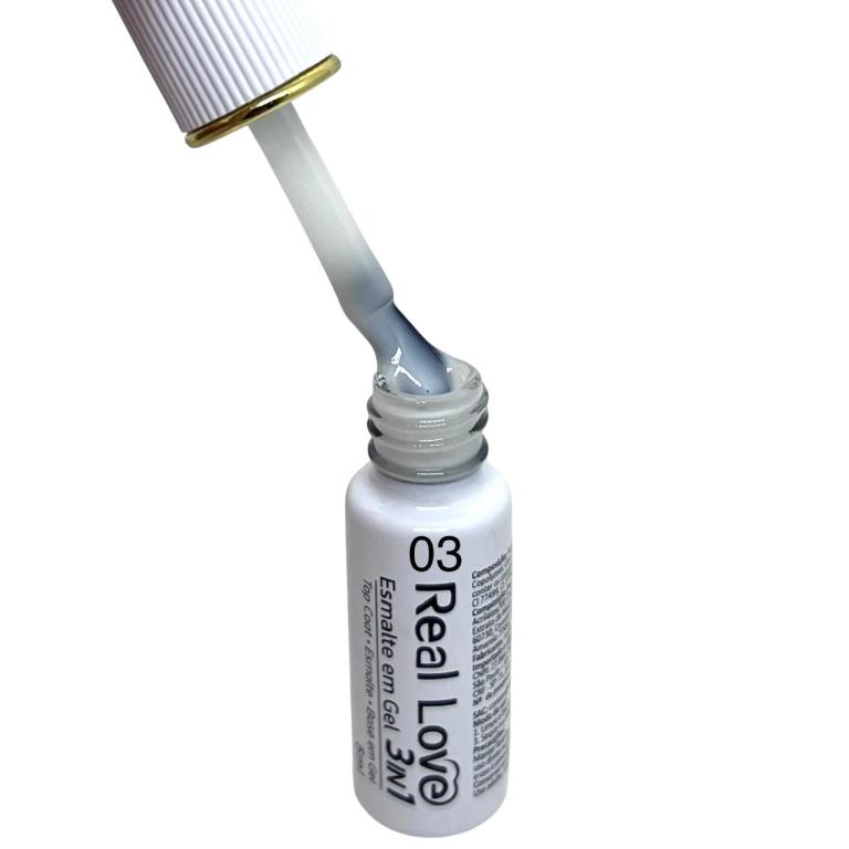 Esmalte Em Gel Real Love 3 In 1 Gel-47 Cor:03