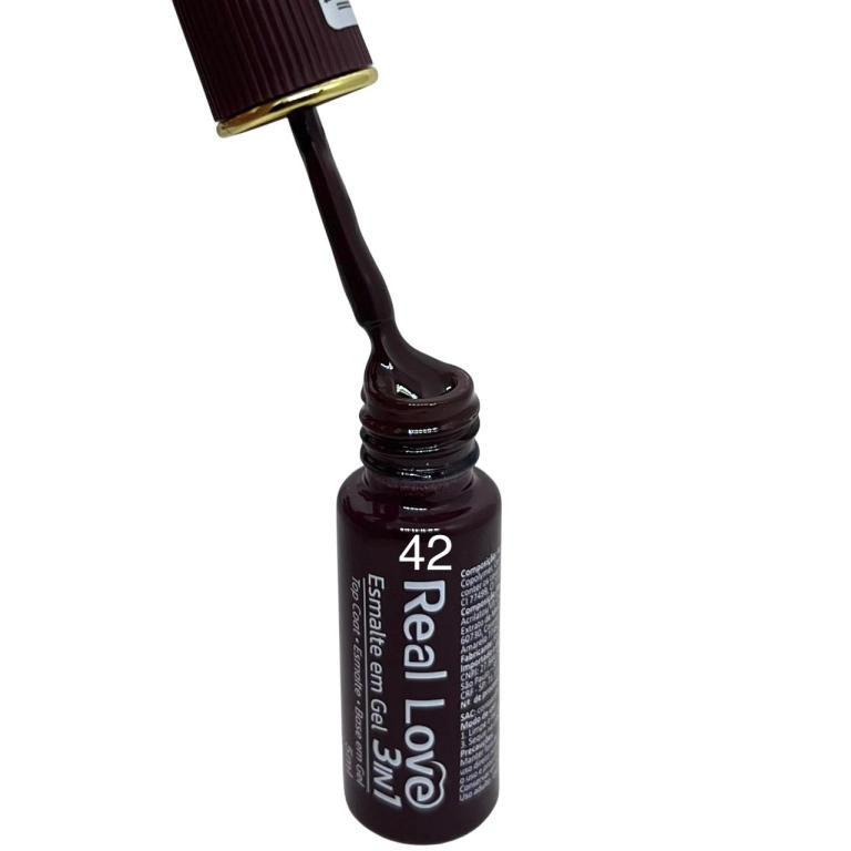 Esmalte Em Gel Real Love 3 In 1 Gel-47 Cor:42