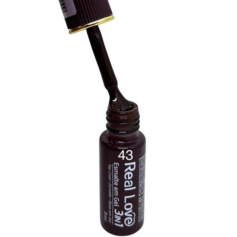Esmalte Em Gel Real Love 3 In 1 Gel-47 Cor:43