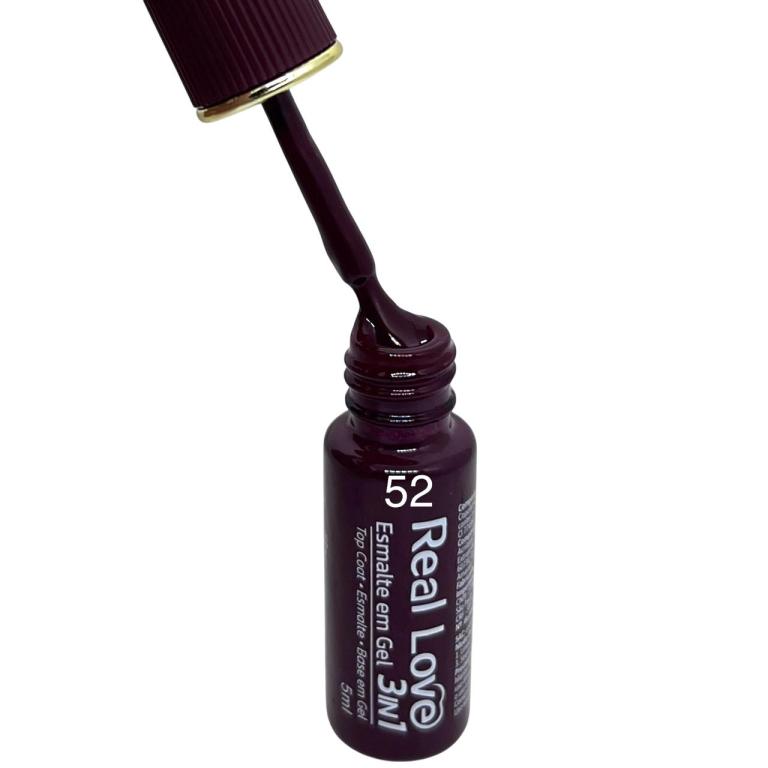 Esmalte Em Gel Real Love 3 In 1 Gel-47 Cor:52