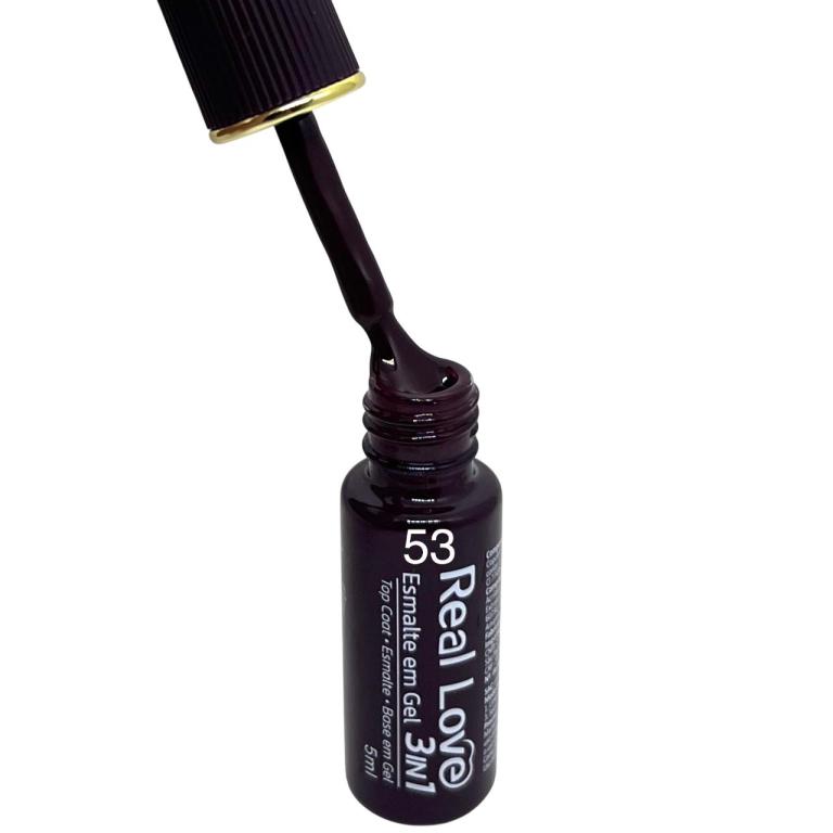 Esmalte Em Gel Real Love 3 In 1 Gel-47 Cor:53