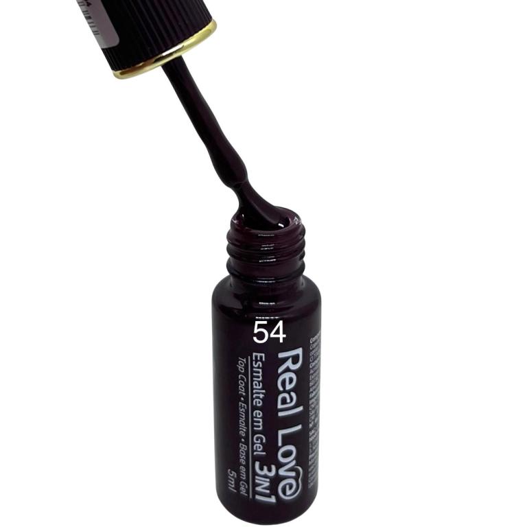 Esmalte Em Gel Real Love 3 In 1 Gel-47 Cor:54