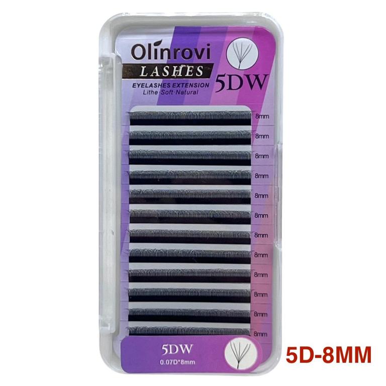 Cílios Olinrovi 5D 0.07d Tamanho Único Tamanho:0.07D (8mm)