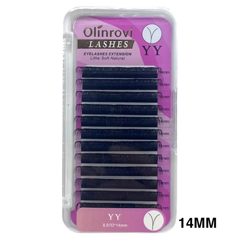 Cílios Olinrovi Y 0.07d Tamanho Único Espessura-Curvatu-Tamanho:14mm