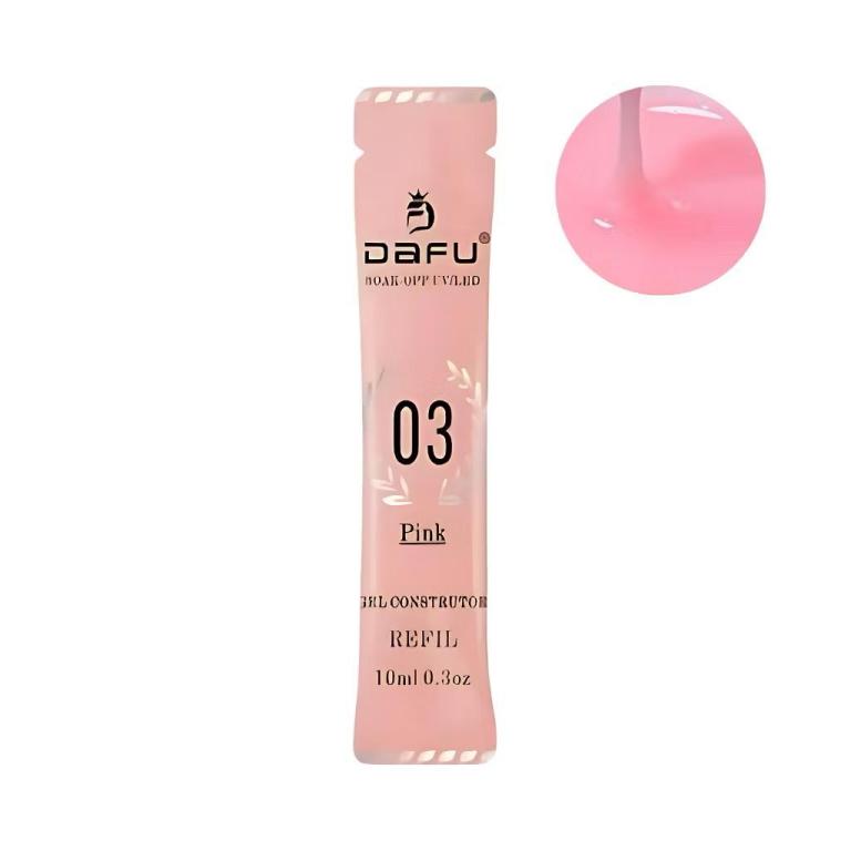 Dafu Gel Construtor Sachê 15ml Cor:03 PINK