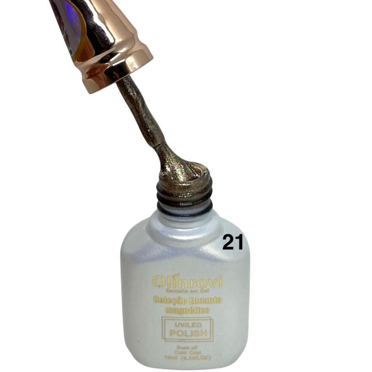 Esmalte Em Gel Magnético Olinrovi 10ml ORJY-008 Cor:21