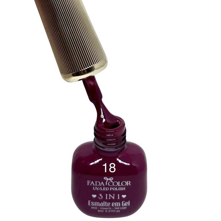 Esmalte Em Gel Fada Color JZJY-170 8ml Cor:18
