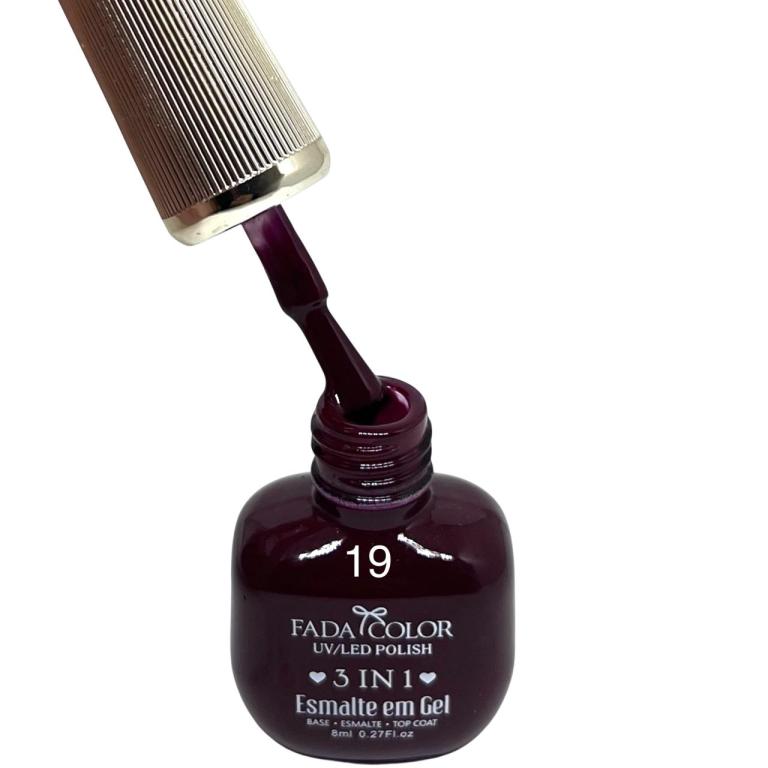 Esmalte Em Gel Fada Color JZJY-170 8ml Cor:19