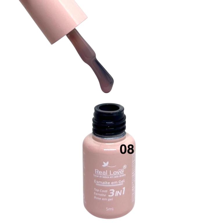 Esmalte Em Gel Real Love 3 In 1 Gel-97 Cor:08