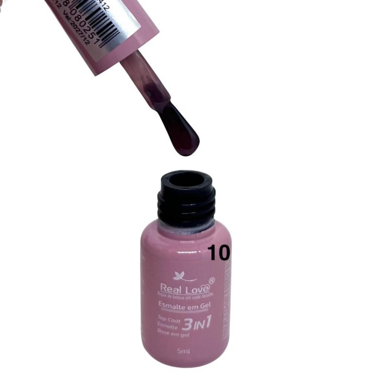 Esmalte Em Gel Real Love 3 In 1 Gel-97 Cor:10