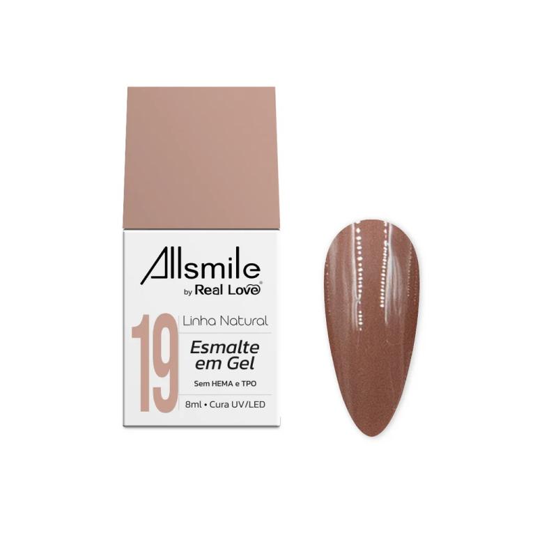 Esmalte em Gel Real Love by Allsmile 10ml Cor:19
