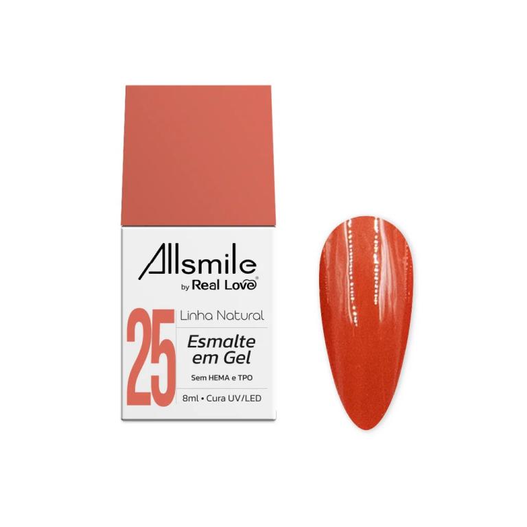 Esmalte em Gel Real Love by Allsmile 10ml Cor:25