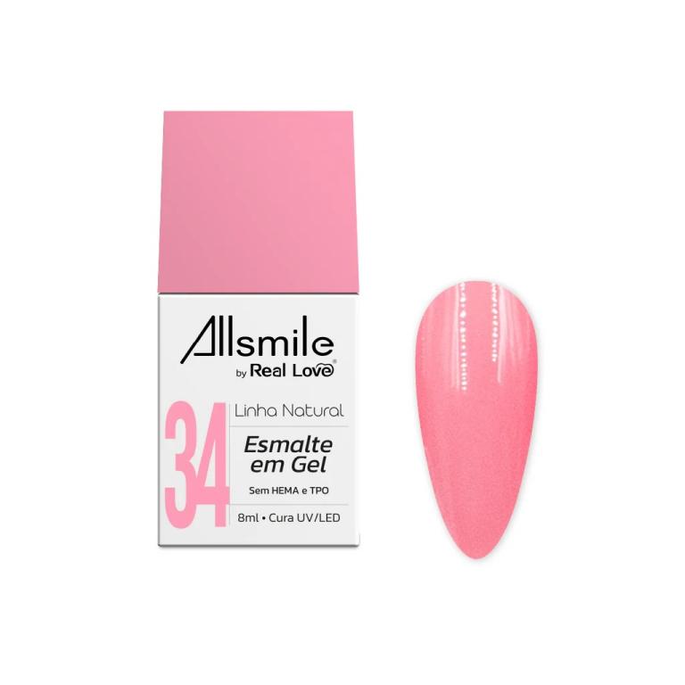 Esmalte em Gel Real Love by Allsmile 10ml Cor:34