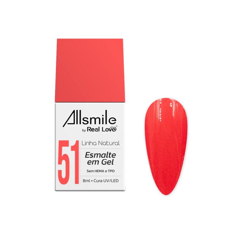 Esmalte em Gel Real Love by Allsmile 10ml Cor:51
