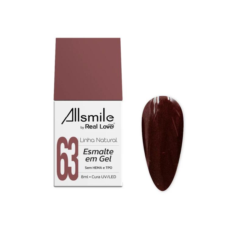 Esmalte em Gel Real Love by Allsmile 10ml Cor:63