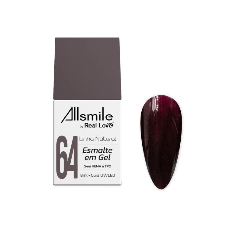 Esmalte em Gel Real Love by Allsmile 10ml Cor:64