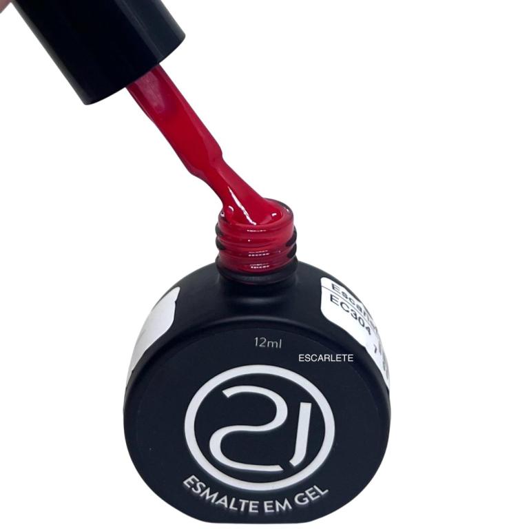 Nails 21 Esmalte Em Gel Cor:304 - Escarlete