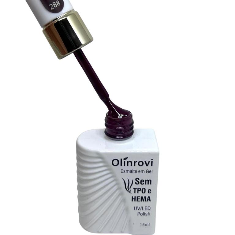 Esmalte Em Gel Olinrovi 15ml ORJY-010 Cor:28