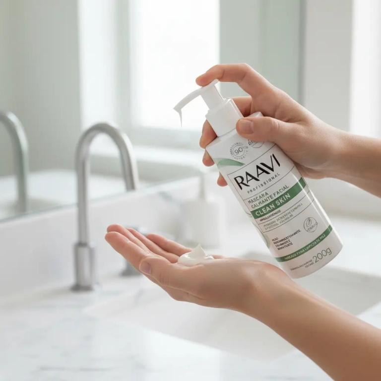 Raavi Máscara Facial Calmante Profissional Clean Skin 200g