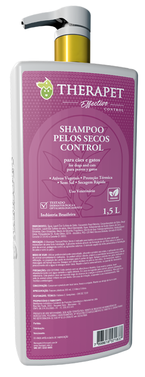 THERAPET - SHAMPOO PELOS SECOS CONTROL 1,5L