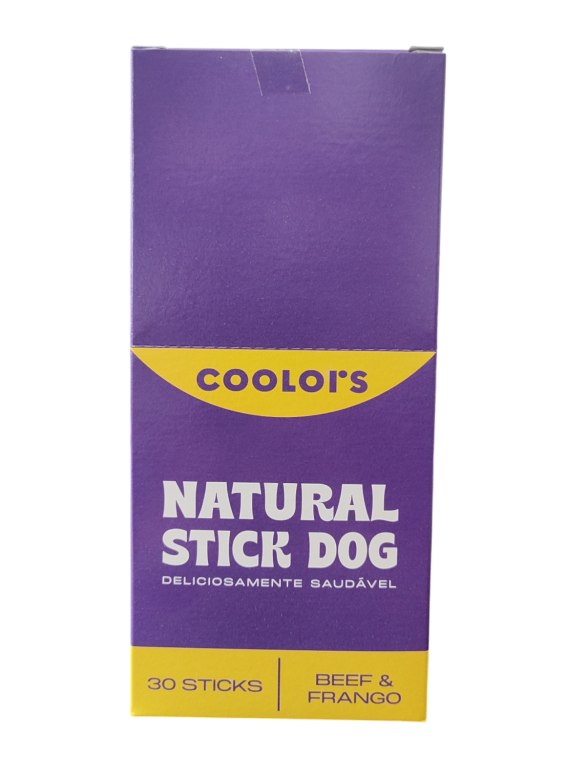 NATURAL STICK DOG BEEF E FRANGO 15G - DISPLAY 30UN