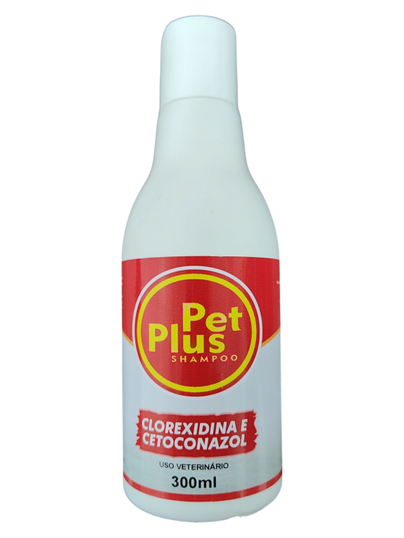 SHAMPOO CLOREXIDINA E CETOCONAZOL PET PLUS 300ML