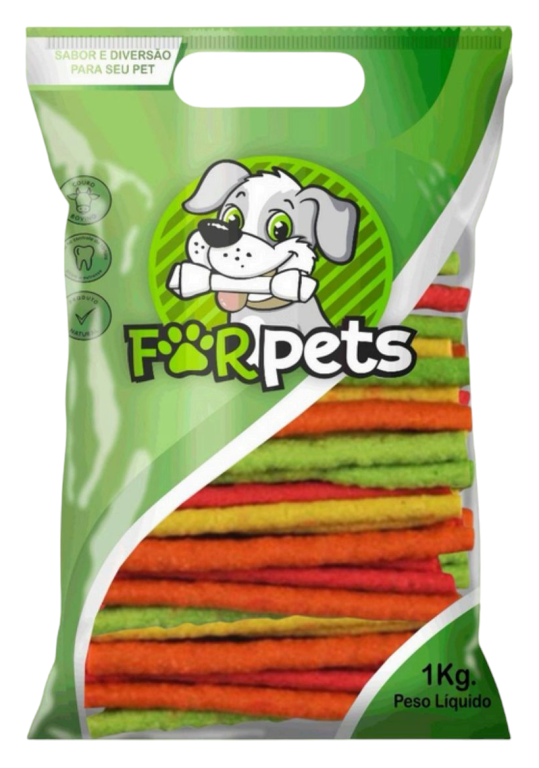 FORPETS - PALITO COLORIDO 5X8 1KG