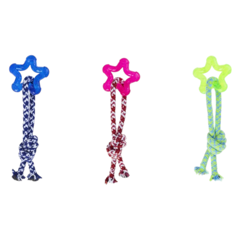 MAYLON PET - CORDA COM MORDEDOR ESTRELA 20CM